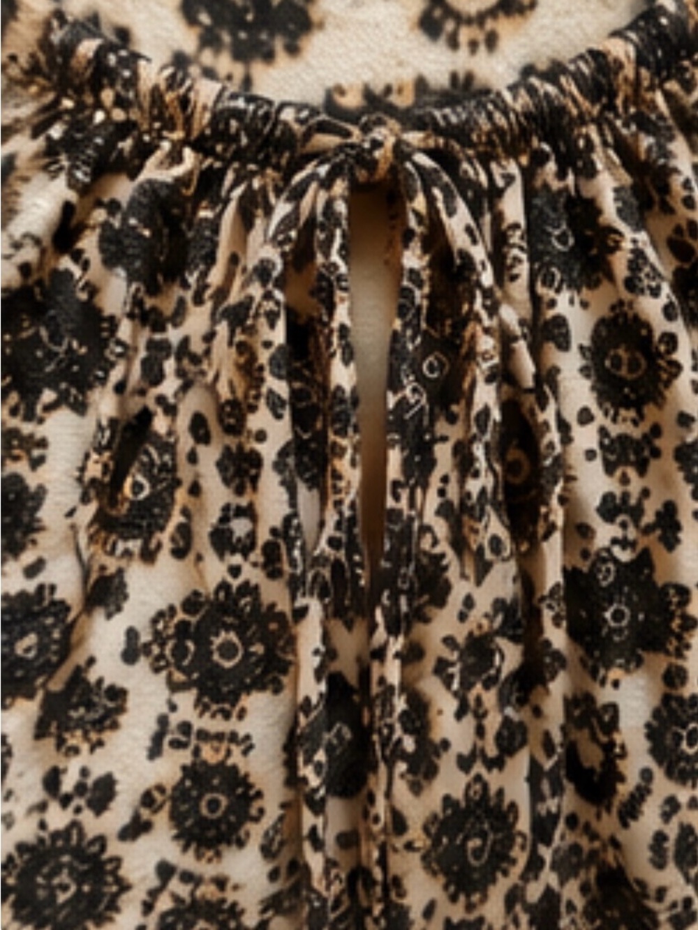 Free People Boho Paisley Printed Mini Dress Size Small - Picture 5 of 9